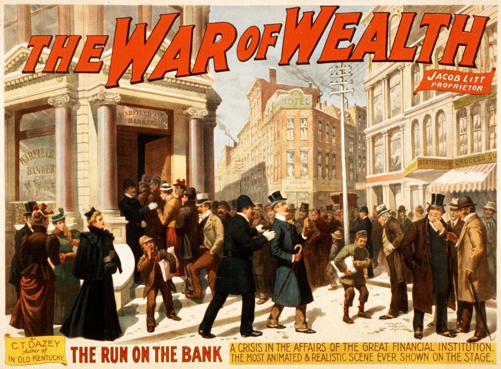 A poster for the war of wealth.
