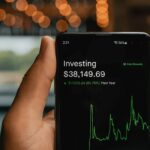 Message on a mobile saying investing